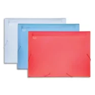 Trieur en plastique 13 compartiments, pochettes pour cartes de visite, coloris assortis