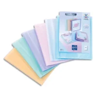 VIQUEL Protège document personnalisable 40 vues, 20 pochettes PROPYSOFT coloris assortis