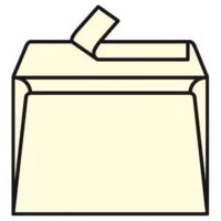 CLAIREFONTAINE Paquet de 20 enveloppes 120g POLLEN 9x14cm. Coloris Ivoire