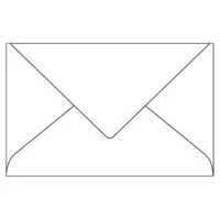 CLAIREFONTAINE Paquet de 20 enveloppes 120g POLLEN 9x14cm. Coloris Blanc