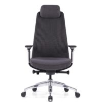 Fauteuil président synchrone blocable 5 positions Têtière réglable en hauteur Dossier filet