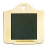 GRAINE CREATIVE Mini ardoise contour bois à décorer, format 150x150x6mm