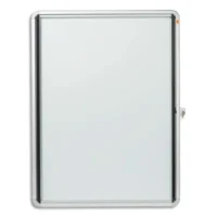 NOBO Vitrine d'affichage extérieure magnétique Premium Plus, fermeture à clé, capacité 9 feuilles, A4