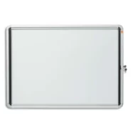 NOBO Vitrine d'affichage magnétique Premium Plus, fermeture à clé, capacité 6 feuilles, A4