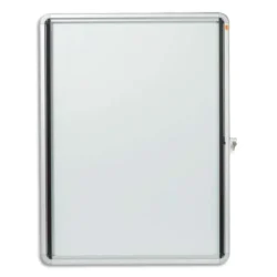NOBO Vitrine d'affichage magnétique Premium Plus, fermeture à clé, capacité 9 feuilles, A4