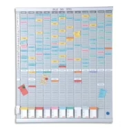 NOBO Kit planning à fiches T général, 12 bandes