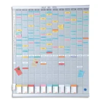 NOBO Kit planning à fiches T général, 12 bandes