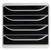 EXACOMPTA Module de classement Big box Gris/Noir