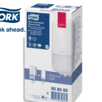 TORK Pack M1 Starter Distributeur Mini bobine à dévidage centrale + recharge 120m, non prédécoupé Blanc