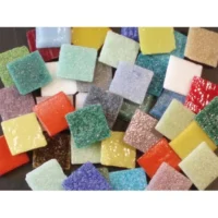 SOLARGIL Sac 1kg mosaïque en verre carrée couleurs assorties