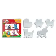 PERLOU Lot de 10 plaques pour perles à repasser assorties avec livre de modèles à réaliser Perlou