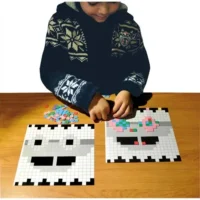 Lot de 1000 carrés mosaiques en mousse auto adhésifs 1 cm x 1 cm assortis