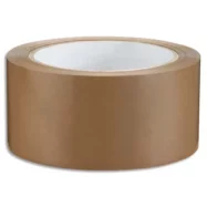 Adhésif d'emballage en PVC 53 microns - H50 mm x L100 mètres Havane