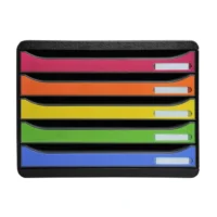 EXACOMPTA Module de classement 5 tiroirs BIG BOX. Coloris Noir/multicolore. Dim : L27 x H27,1 x P35,5 cm
