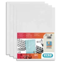 OXFORD Sachet de 10 pochettes-coin Fard'liss incolore en PVC lisse 20/100e. Format A4. Coloris incolore