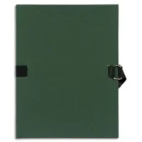 EXACOMPTA Chemise extensible Varia 2230, recouverte de papier grainé Vert foncé