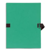 EXACOMPTA Chemise extensible Varia 2230, recouverte de papier grainé Vert clair