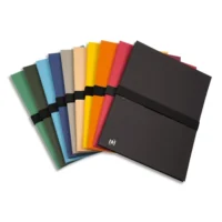 OXFORD Lot 10 chemises extensibles COLOR LIFE papier toilé. Fermeture par sangle VELCRO® Noire. Assortis