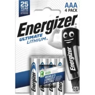 ENERGIZER Pile Ultimate Lithium AAA LR03, pack de 4 piles