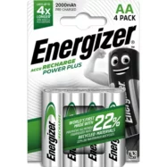 ENERGIZER Pile Power Plus Rechargeable AA LR6 2000 mAh, pack de 4 piles