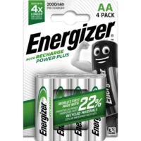 ENERGIZER Pile Power Plus Rechargeable AA LR6 2000 mAh, pack de 4 piles