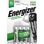 ENERGIZER Pile Power Plus Rechargeable AAA LR03 700 mAh, pack de 4 piles