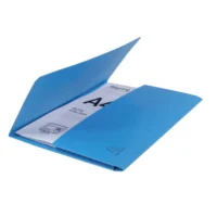 EXACOMPTA Paquet 50 chemises à poche FOREVER en carte recyclée 290g. Coloris Bleu vif