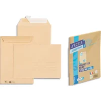 GPV Paquet de 10 pochettes kraft auto-adhésif 90g format 176x250 B5