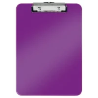 LEITZ Porte-blocs A4 Violet, crochet de suspension, capacité 75 feuilles - Dim : L22,8 x H1,7 x P32 cm