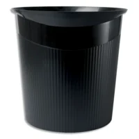 HAN Corbeille à papier Loop Noir en polypropylène - Dimensions L29 x H28,6 x P22,7 cm