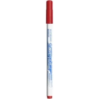 BIC Velleda 1721 Feutres pour Tableau Blanc Effaçables à Sec Pointe Conique Fine - Rouge
