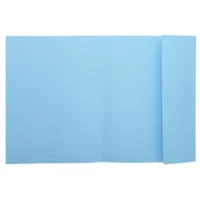 EXACOMPTA Paquet 100 chemises 1 rabat carte 160g SUPER 180. Coloris Bleu clair