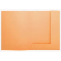 EXACOMPTA Paquet 50 chemises 2 rabats carte 210g SUPER 250. Coloris Orange