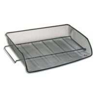 ALBA Corbeille à courrier en metal Noir MESHIT N - Dimensions : L35 x H6,5 x P29 cm