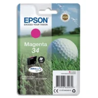 EPSON Cartouche Jet d'Encre DURABrite Ultra Magenta "Balle de Golf'' 34 - C13T34634010