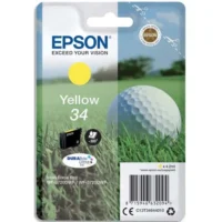 EPSON Cartouche Jet d'Encre DURABrite Ultra Yellow "Balle de Golf'' 34 - C13T34644010
