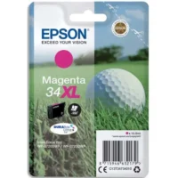 EPSON Cartouche Jet d'Encre DURABrite Ultra Magenta XL "Balle de Golf'' 34 - C13T34734010