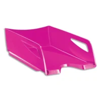 CEP Corbeille à courrier Maxi Gloss Rose, format 24 x 32 cm - Dimensions : L38,6 x H11,5 x P27 cm