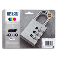 EPSON Multipack Cartouches Jet d'Encre DURABrite Ultra 4 couleurs N/C/M/J "Cadenas'' 35 - C13T35864010