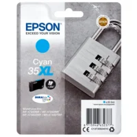 EPSON Cartouche Jet d'Encre DURABrite Ultra Cyan XL "Cadenas'' 35 - C13T35924010