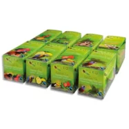 PURO 8 Boîtes 25 sachets thés Earl grey, Vert, Fraise, Citron, Fruits Bois et Eglantier, Rooibos, Menthe