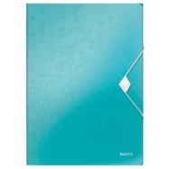 LEITZ Chemises 3 rabats à élastique WOW en polypopylène. Coloris menthe.