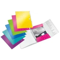 LEITZ Trieur WOW, 12 positions, PP, fermeture élastique, assorti de couleurs