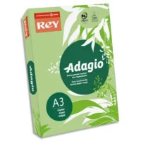 INAPA Ramette 500 feuilles papier couleur vive ADAGIO Vert vif A3 80g