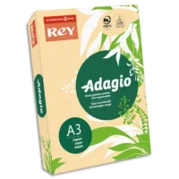 INAPA Ramette 500 feuilles papier couleur pastel ADAGIO Saumon pastel A3 80g
