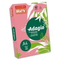 INAPA Ramette 500 feuilles papier couleur flash ADAGIO framboise fluo A4 80g