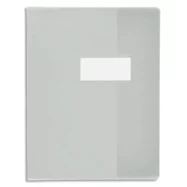 OXFORD Protège-cahier 17x22cm Strong Line cristal 15/100è + coins renforcés (30/100è). Incolore