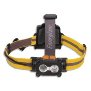 ENERGIZER Lampe front 5 led Noir s'adapte sur casque, auto 6h30 portée 100m 3 types d'attaches
