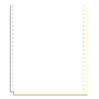 EXACOMPTA Boîte 1000 feuilles listing 70g autocopiantes blanc/jaune 240x12 2plis bande Caroll détachable