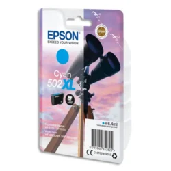 EPSON Cartouche Jet d'Encre Cyan XL "Jumelles'' 502 - C13T02W24010